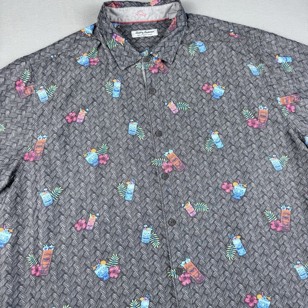 Tommy Bahama Coconut Point Button Shirt Men 3XLB Islandzone Beach AOP SS